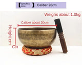 Nepal Handmade Brass Singing Bowl Meditative Buddhist Supplies Chakra Yoga Sound Bowl Percussion Musical Instrument Singing Bowl