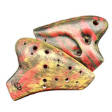Double Tube Ocarina 16 Hole SD Tone Ocarinas Professional Musical Instruments Adult Children Performers Ceramic Flute