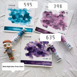 White Night Master Watercolor Pigment 30 Colors 10ml New Precipitate Color Art Student Painting Supplies   Watercolor Paint