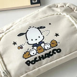 Pochacco Anime Kawaii Pen Bag Cute Cartoon Student Pencil Box Stationery Case Large Capacity Cosmetics Storage Bag Gifts