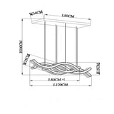 Modern home decoration salon lamps for living room smart crystal Pendant lights dining room indoor lighting