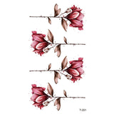 AOOKMIYA Small Waterproof Temporary Tattoo Sticker Colorful Leaf Flower Elephant Dolphin  Art Wrist Neck Women Kids Fake Mini Tatoo