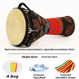 AOOKMIYA Large 12 Inches Djembe Drum Imitation Animal Skins Adult African Drums PVC Tambourine Portable Musical Instruments Percussion AOOKMIYA.COM
