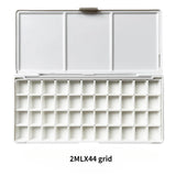 AOOKMIYA Empty Palette Watercolor Pigment Plastic Packaging Box 24/48 Grid Watercolor Storage Box Student Paint Pallet Art Supplies
