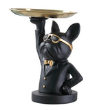 Originality Dog Tray Ornament Decoration Light Luxury Resin Storage Animal Candy And Fruit Plate Entrance Hall Reception
