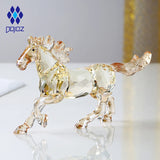 Crystal Dog Figurine for Birthday Gifts Chinese Zodiac Animal Art Craft Lucky Fortune Desktop Decor for Home Office Display