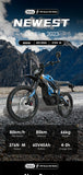 8000W60V Off Road Electric Bicycle Dirt Bike Top Speed 85KM/H
