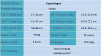 AOOKMIYA Joy Sunday Cross Stitch Kit Copenhagen HD Pattern Aida 16/14/11CT Counted Printed Canva DIY Embroidery Kit Hand Craft Home Decor