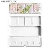 AOOKMIYA New Empty Watercolor Palette Tin Box Paint Storage Paint Tray Cartoon Rabbit Pattern Aquarela Paint Painting Art Supplies
