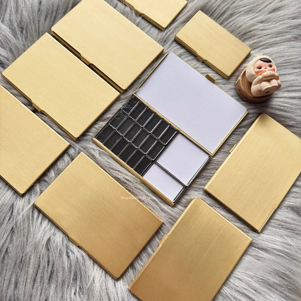 AOOKMIYA Brass TN Magnetic Watercolor Box Empty Watercolor Palette Portable Travel Paint Tray Color Palette Beginner Art Supplies