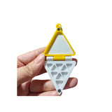Mini Portable Watercolor Palette Cheese Shape 9 Grids Watercolor Paint Box Pendant Keychain Art Student Painting Supplies
