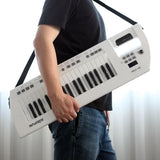 AOOKMIYA Guitar Electronic Piano Mini Keyboard 37-Key Rechargeable Children Electronic Keyboard Instruments Piano Back Shoulder Carrying AOOKMIYA.COM