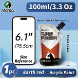 AOOKMIYA 1pc Marie's Earth Red Acrylic Paint,Vivid Colors 100/300 ml-3.38 oz/10.1 oz,Perfect for Canvas,Rock,Wall,Glass,Adults,Artists