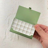 AOOKMIYA Portable Palette Ultra-thin Business Card Holder Watercolor Box 12/24/36 Grid Paint Tray Artist Travel Painting Supplies
