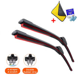 Automobile parts Double Rubber Car Wipers for INFINITI FX35 FX37 FX45 FX50 Front Blade Brushes Cutter Automobiles Accessorie Windscreen Wiper