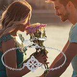 AOOKMIY 925 Thai Silver Witch Knot Zirconia Bracelet for Women Witchcraft Good Luck Amulet CZ Chain Bracelet Wicca Protection JewelryAOOKMIYA.COM