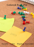 Deli Colored Push Pins 35PCS/Box Plastic Cork Board Pin Thumbtack Office Supplies School Accessories 0021