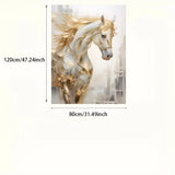 AOOKMIYA 1 piece 31.49*47.24 inches /80 cm *120 cm frameless modern retro Golden horse wall art painting