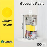 AOOKMIYA Marie's 1pc 100ml/3.38oz Gouache Paints,Rich Color,Highly Strong Coverage for Paper,Canvas,Wood Painting for Adults,Students