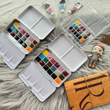 AOOKMIYA Japan KUSAKABE18-color Artist Mineral Precipitation Watercolor Pigment Repackaged 0.5/1/2ML Portable Watercolor Box Art Supplies