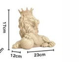 Decoration Resin Craft Holding Ball Lion Creative Home American Desktop Decoration