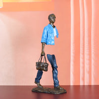 AOOKMIYA ART+ Creative Gifts 56cm Bronze Traveller Statue Abstract Man Sculpture Large Famous French Replica Classy Decoration Gift