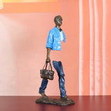 AOOKMIYA ART+ Creative Gifts 56cm Bronze Traveller Statue Abstract Man Sculpture Large Famous French Replica Classy Decoration Gift