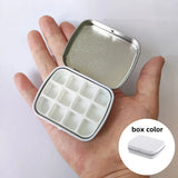 Empty Mini Watercolor Box 12/24grid  Portable Watercolor Palette Travel Painting Sketch Moisturizing Box Paint Box Art Supplies