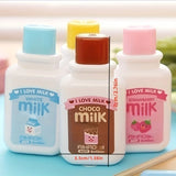 1 PC Milk Bottle Portable Correction Tape ，cute White Corrector , Gift Stationery Student Prize School Office Supply
