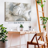 AOOKMIYA Allegro Canvas - 1 Panel Neutral Abstract Art Wall Decor - Printed Neutral Wall Painting Decor -Abstract Canvasy