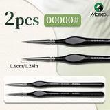 AOOKMIYA Marie's 2pcs Fine Micro Paint Brush,11 Sizes Detail Paintbrushes for Number Painting,Acrylic,Craft,Mini Figure,Rock for Artists