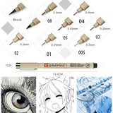 Pigma Micron Pen Neelde Drawing Pen 003 005 01 02 03 04 05 08 1.0 2.0 3.0 Brush Art Markers Designer Drawing Sketch Pen Suppli