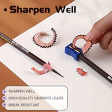 AOOKMIYA Marie's 12pcs Artist Pencils 12B/14B/16B,Black Graphite Core,Matte Pencil Set for Sketching,Drawing,Shading for Artists,Students