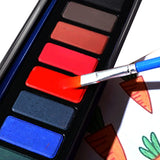 AOOKMIYA 12color Solid Watercolor Paint Not Easy To Waste Portable Durable Outdoor Sketching Travel Painting Illustration Design Manicure  AOOKMIYA.COM