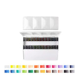 AOOKMIYA Paul Rubens 24 Colors Artist Solid Watercolor Paint Set Gem Heavy Enamelled Iron Box Professional Water Color for Painting Art