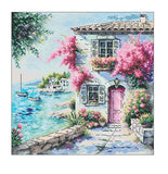Mediterranean Dream Romantic Sewing kit 16CT 14CT Unprinted Cross Stitch Kits Embroidery Art DIY Handmade Needlework Home Decor
