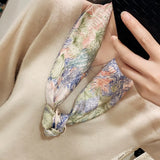 Womens Fashion 100% Silk Scarf Neckerchief Top Grade Silk Shawl Echarpe for Female Square 90 Silk Scarves Foulard