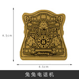 AOOKMIYA Retro Brass Clip Palette Fixed Clip Going Out Sketch Paint Box Hand Account Clip Metal Bill Clip Travel Painting Art Supplies