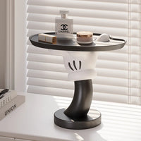 AOOKMIYA ART+ Creative Gifts Creative Mickey Tray Desktop Candy Storage Tray Container Resin Figurines Interior Entrance Key Home Office Table Decorations