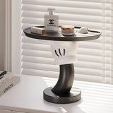 AOOKMIYA ART+ Creative Gifts Creative Mickey Tray Desktop Candy Storage Tray Container Resin Figurines Interior Entrance Key Home Office Table Decorations