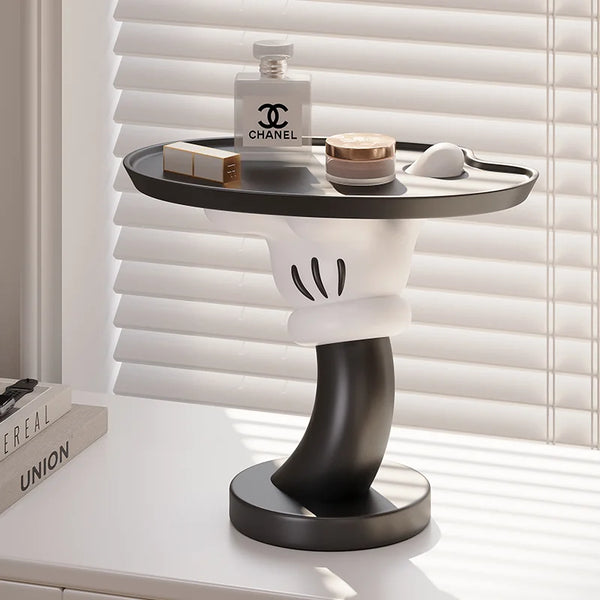 AOOKMIYA ART+ Creative Gifts Creative Mickey Tray Desktop Candy Storage Tray Container Resin Figurines Interior Entrance Key Home Office Table Decorations