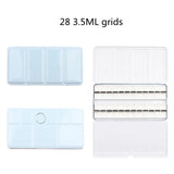 AOOKMIYA Large Empty Metal Watercolor Tin Palette 28/48 Grid Portable Solid Pigment Storage Box Portable Sketching Student Art Supplies
