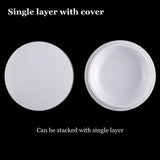 AOOKMIYA New Multi-layer Imitation Porcelain Palette with Cover Calligraphy Ink Plate Paint Box Watercolor Painting Palette Art Supplies