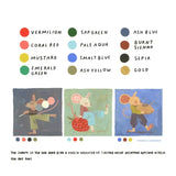 AOOKMIYA Holbein&Rebecca Green Co Branded Acrylic Gouache Set 12 Colors 20ml Opaque Suitable for All Surface Acrylic Painting Supplies