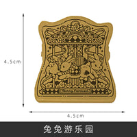 AOOKMIYA Retro Brass Clip Palette Fixed Clip Going Out Sketch Paint Box Hand Account Clip Metal Bill Clip Travel Painting Art Supplies