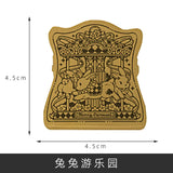 AOOKMIYA Retro Brass Clip Palette Fixed Clip Going Out Sketch Paint Box Hand Account Clip Metal Bill Clip Travel Painting Art Supplies