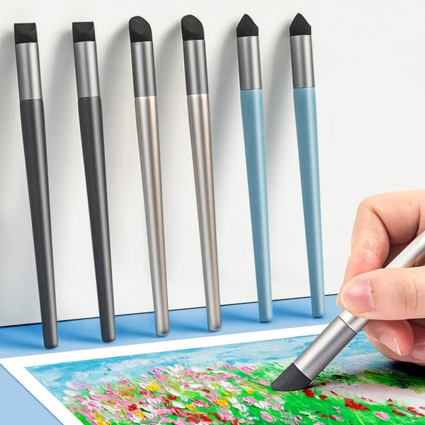 AOOKMIYA 3pcs Oil Pastel Special Rub Pen Soft Head Transition Sponge Ball Smudge Pen Smudge Painting Brush Tool Art Supplies