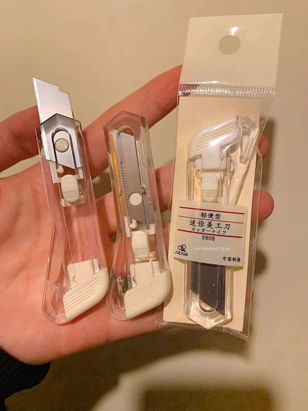 Minimalist Art Knife Unboxing Tool Creative Paper Cutter Students Make Handicraft Tools Mini Portable   Kawaii Stationery
