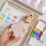AOOKMIYA MAIRTINI Brilliant Rays New Solid Watercolor Paint 9-Color Pink Box Acuarela Travel Sketching Portable Set Art Supplies