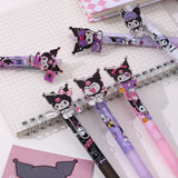 36pcs Sanrio Kuromi Mechanical Pencil Cute Kuromi Acrylic Patch 0.5 Automatic Pencil Stationery Student Gifts